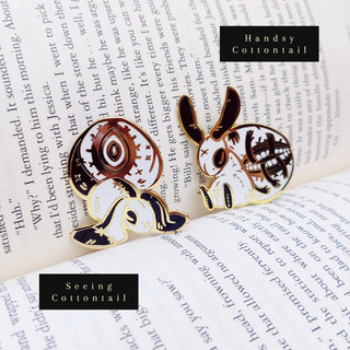 Handsy Cottontail - 2grimm2gather Enamel Pin