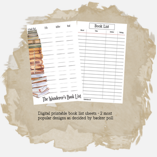 Digital Book List Note Pad