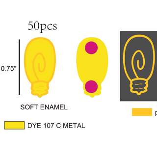 Lightbulb 0.75" Enamel Pin