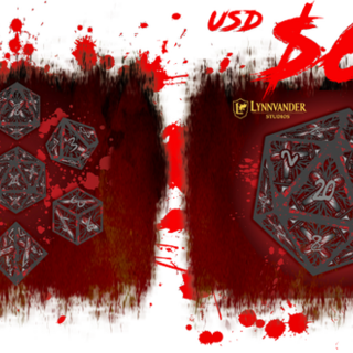 Metal Chainsaw Dice by Foam Brain Games
