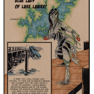 Blue Lady of Lake Lanier Mini print