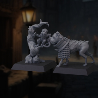 Barbarian monkey and becerillo