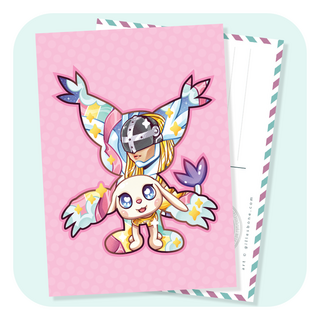 Magical Silhouette Gatomon Postcard