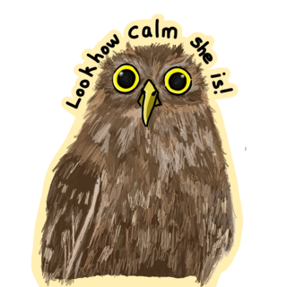 Barking Owl Enamel Pin