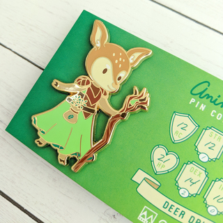 Deer Druid Enamel Pin