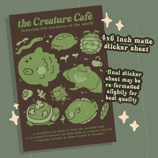 Creature Café Sticker Sheet