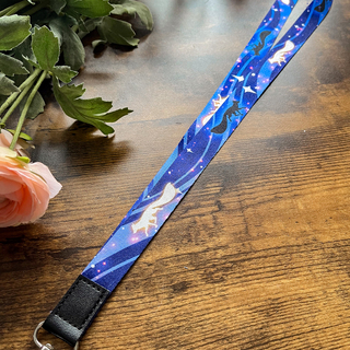 Celestial Fox (dark) Lanyard