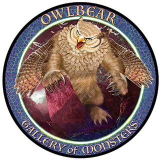 Owlbear Set of 4 Drink Coasters - Shipped in No.10 Envelope