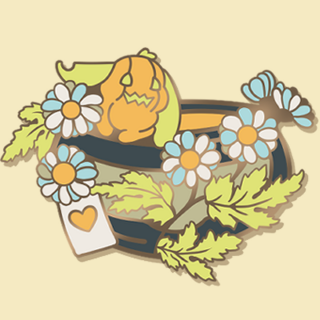 Chamomile Enamel Pin