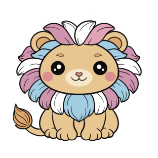 Trans Lion Pin