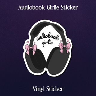 Audiobook Girlie - Vinyl Sticker