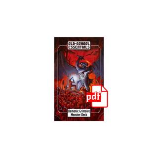 Old-School Essentials Demonic Grimoire - Demonic Grimoire Monster Deck (PDF)