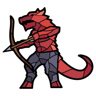 Old Pin - Kobold w Bow