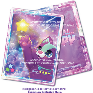 Lavender Noopy Art Card