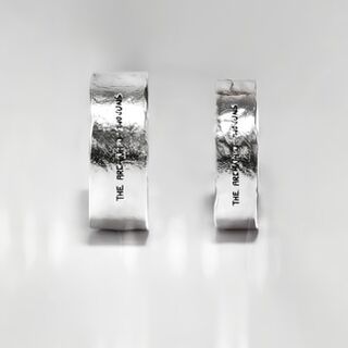 The Arcana of Two Suns bespoke silver ring (adjustable)