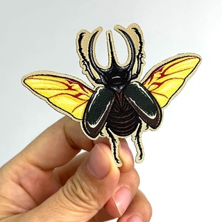 Rhino Beetle 3" Iron-on Patch