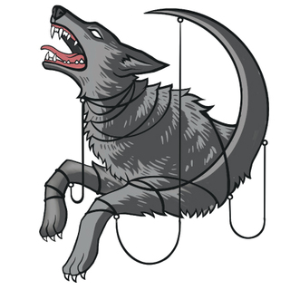 Fenrir's Shackles- Gray Variant 2" pin