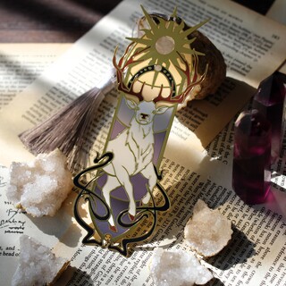 Light and Shadow Metal bookmark