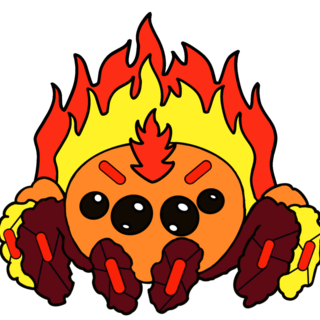 Hot Tamala  Jumping Spider Hard Enamel Pin