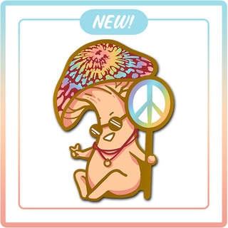 "Hippie Shroomie" Enamel Pin