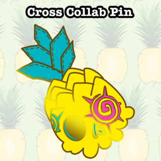 Cross Collab Pineapple Pin