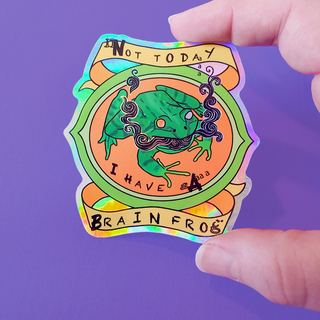 Brain Frog Sticker