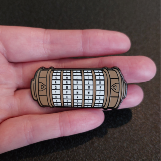 Cryptex Enamel Pin