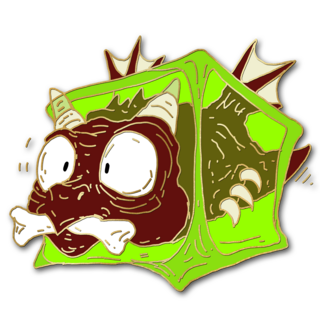 Gelatinous Cube Pin
