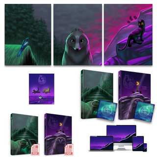 Fox Fires Triptych Bundle