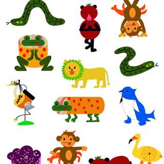 Mash-Up Friends Doing Yoga Sticker Sheet