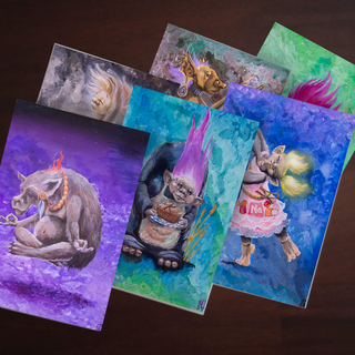 Set of Six postcards
