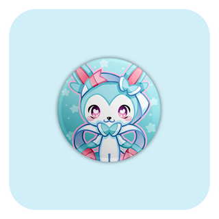 Pokemon Shiny Sylveon Badge Button