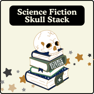 Science Fiction Skull Stack Pin