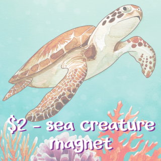 Sea creature magnet