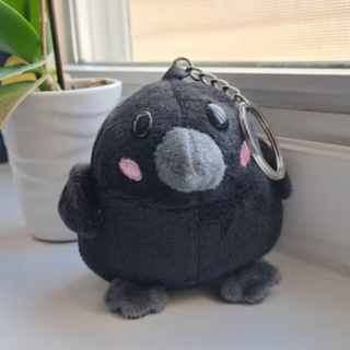 Crow Plush Keychain