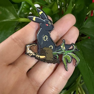 Umbreon Plant Enamel Pin