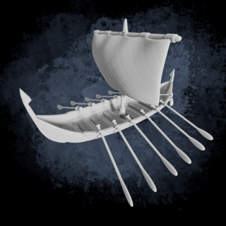 Ancient Finnish Ship Miniature