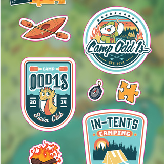 Camping Sticker Pack