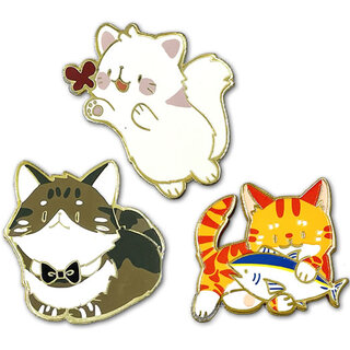 Cat Sudoku: 1.5" Enamel Pin (3)