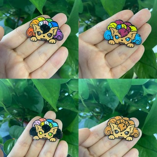 Pride Vulpix Pins