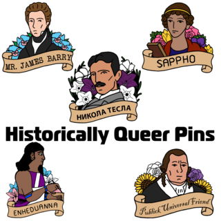 Historically Queer Single Pins (Prior Kickstarter)