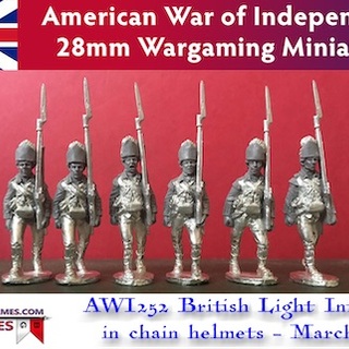 BG-AWI252 British Light Infantry Marching (6 models, 28mm unpainted)