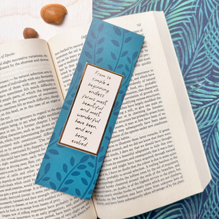 Foiled Darwin Quote Bookmark