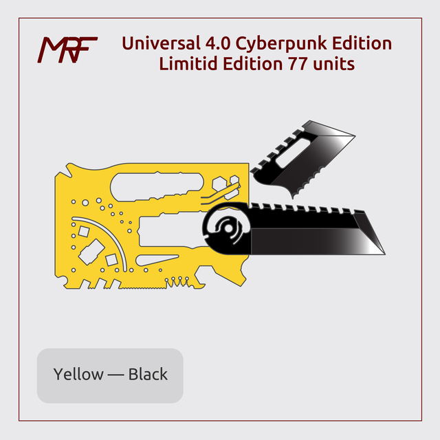 Preorder Universal 4.0 Titanium Credit Card Multitool Knife & 80+Tool on  BackerKit