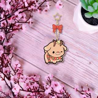 Rudolph Wooden Charm | SC 🐮
