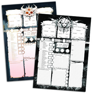 Gothic Character Sheets