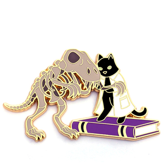 Paleontology Cat Pin