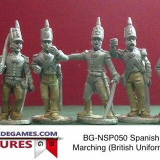 BG-NSP050 Spanish Infantry Command Marching (British Uniform - 1812-3)(6)