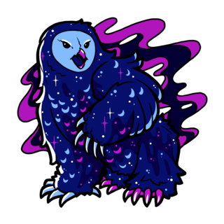 Cosmic Owlbear Pin