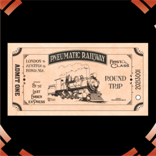 Train Ticket (Numbered & Hole-Punched)